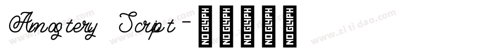 Amastery Script字体转换